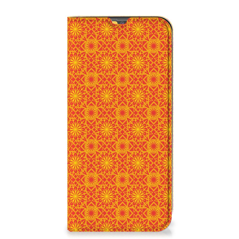 Samsung Galaxy M30s | M21 Hoesje met Magneet Batik Oranje - B2C Telecom
