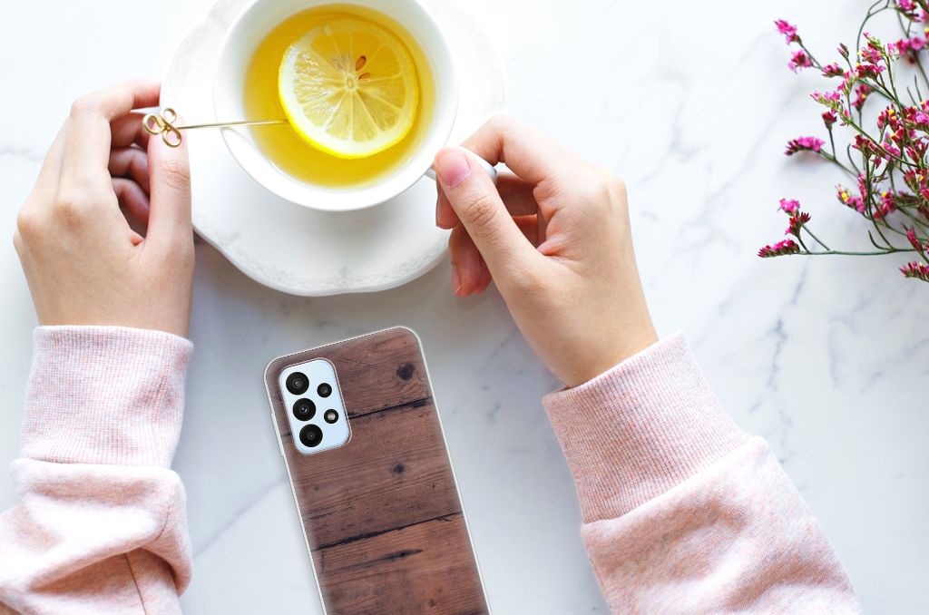 Samsung Galaxy A23 Bumper Hoesje Old Wood B2C Telecom