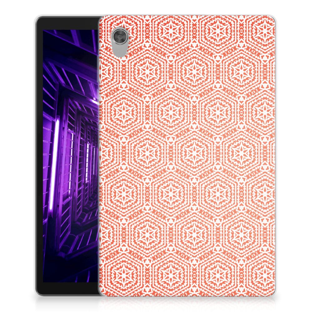 Lenovo Tab M10 HD (2de generatie) Hippe Hoes Pattern Orange - B2C Telecom