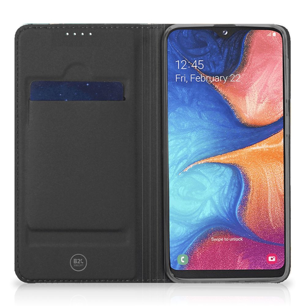 Standcase voor Samsung Galaxy A20e Marmer Groen - B2C Telecom