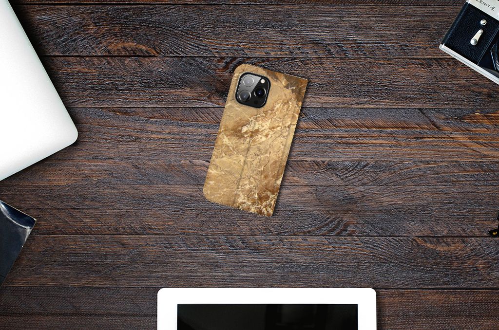 iPhone 14 Pro Max Standcase Marmer Creme