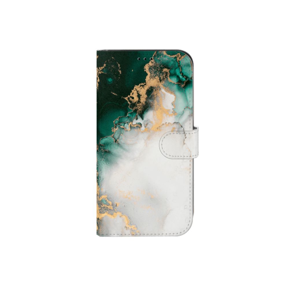 Bookcase voor iPhone 13 Pro Max Marmer Groen