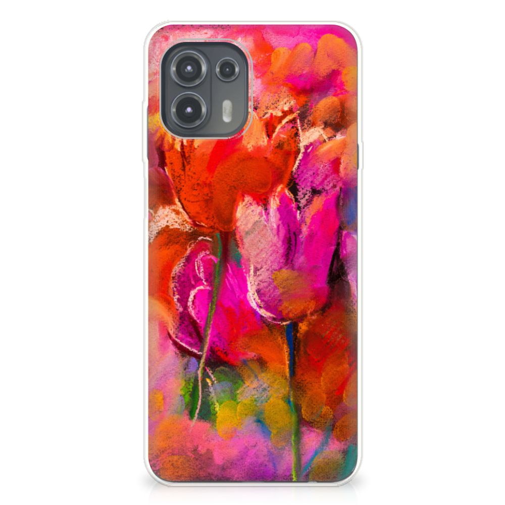Hoesje maken Motorola Edge 20 Lite Tulips B2C Telecom