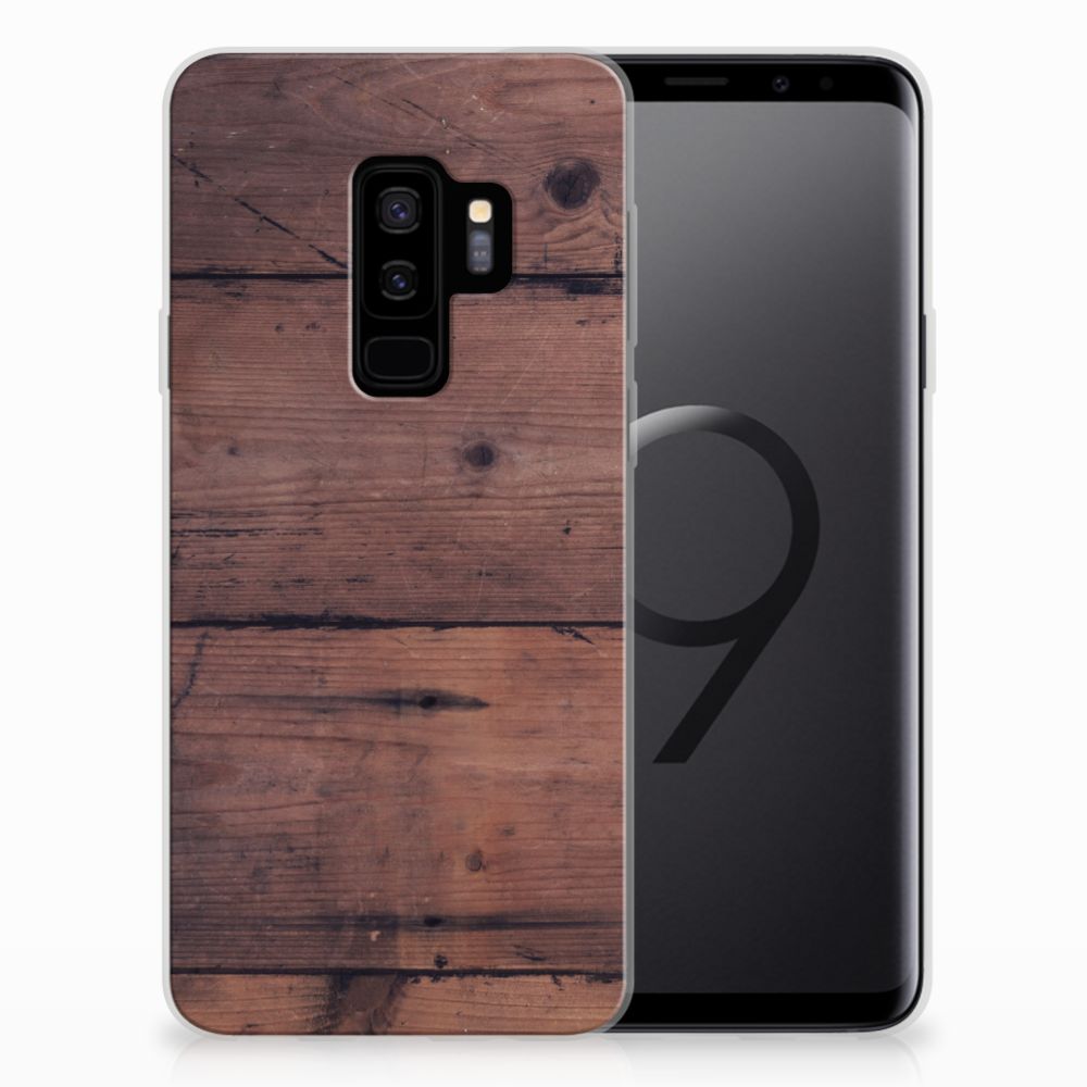 Samsung Galaxy S9 Plus Bumper Hoesje Old Wood