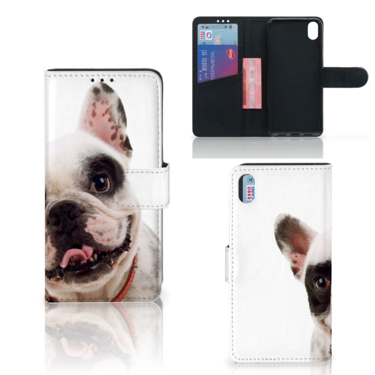 Xiaomi Redmi 7A Telefoonhoesje met Pasjes Franse Bulldog