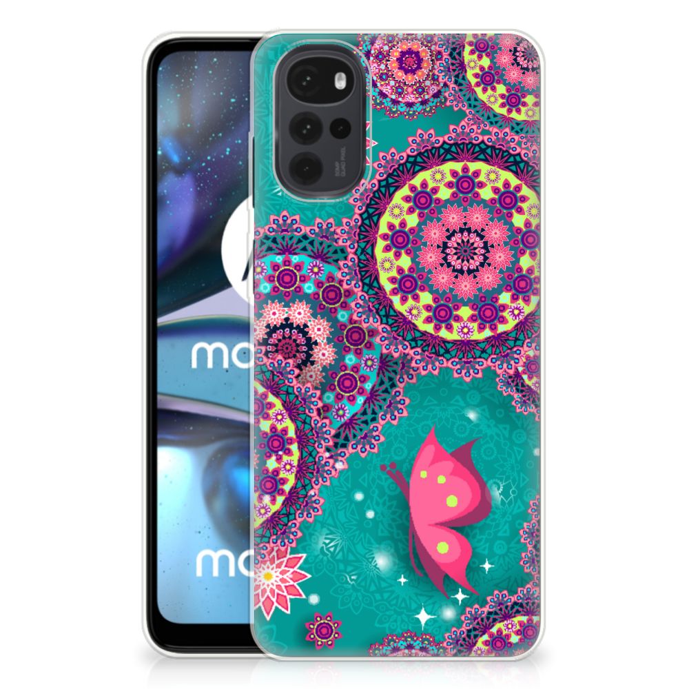 Motorola Moto G22 Hoesje maken Cirkels en Vlinders B2C Telecom