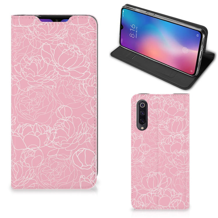 Xiaomi Mi 9 Smart Cover White Flowers