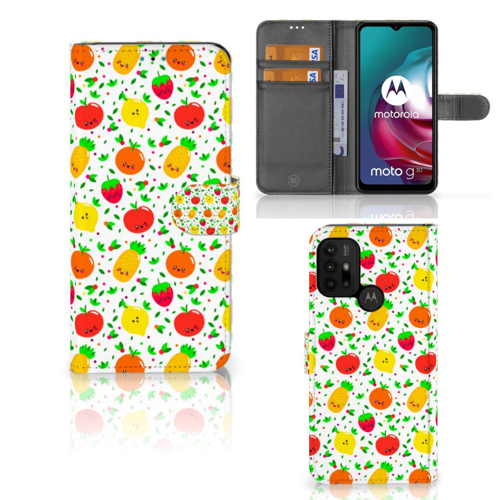 Motorola Moto G10 | G20 | G30 Book Cover Fruits