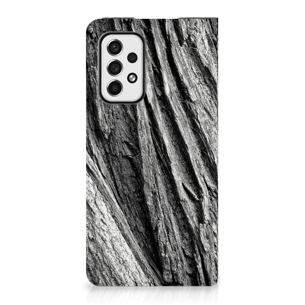 Book Wallet Case Samsung Galaxy A73 Boomschors Grijs - B2C Telecom