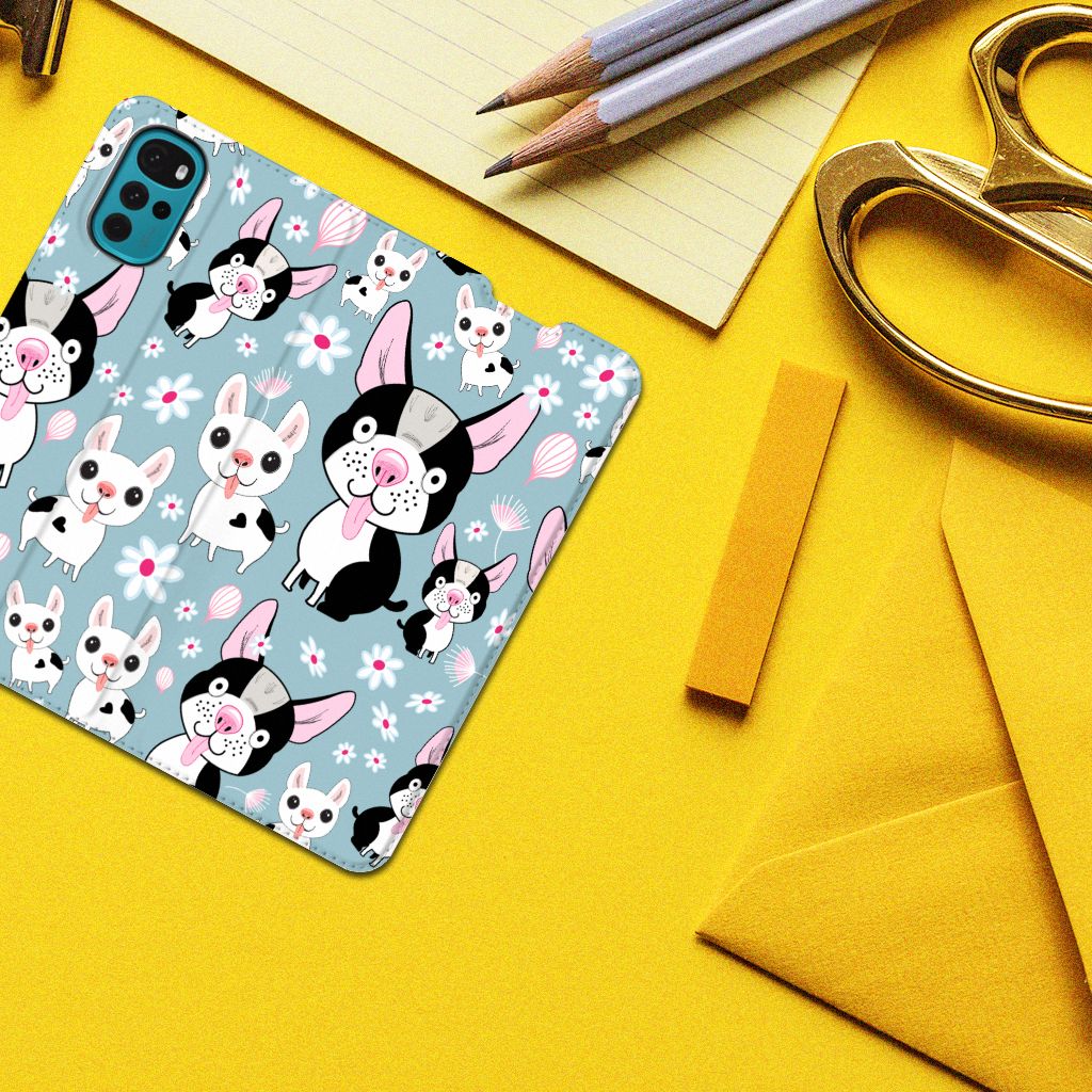 Motorola Moto G22 Hoesje maken Hondjes - B2C Telecom
