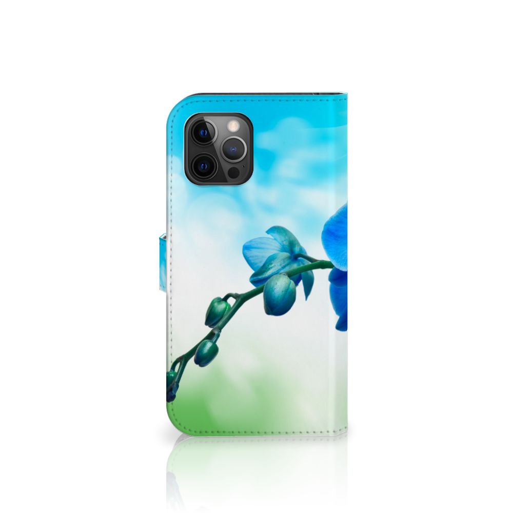 Apple iPhone 12 Pro Max Hoesje Orchidee Blauw - Cadeau voor je Moeder
