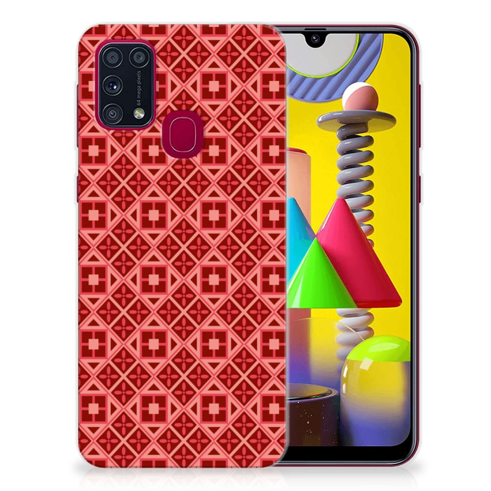 Samsung Galaxy M31 TPU bumper Batik Rood B2C Telecom