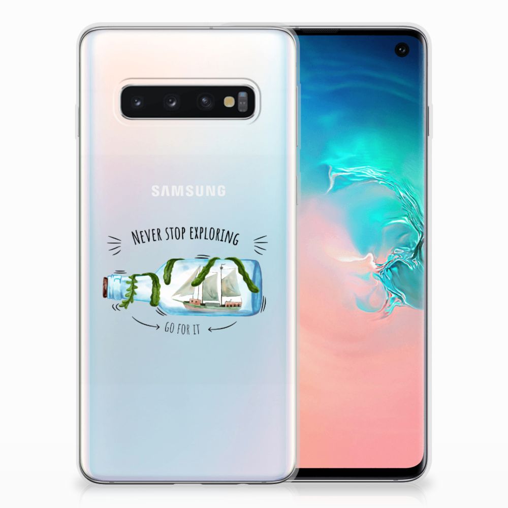 Samsung Galaxy S10 Telefoonhoesje met Naam Boho Bottle