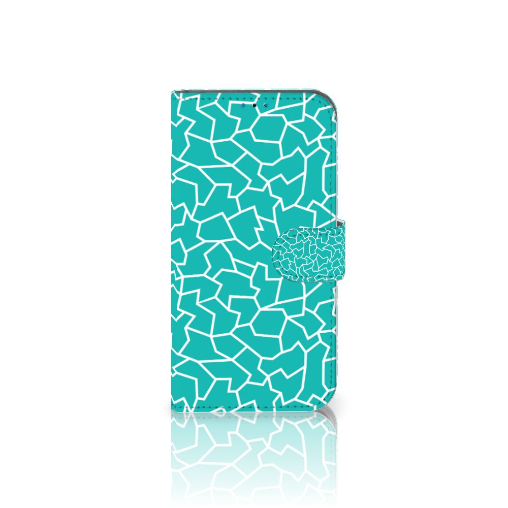 iPhone 14 Pro Hoesje Cracks Blue