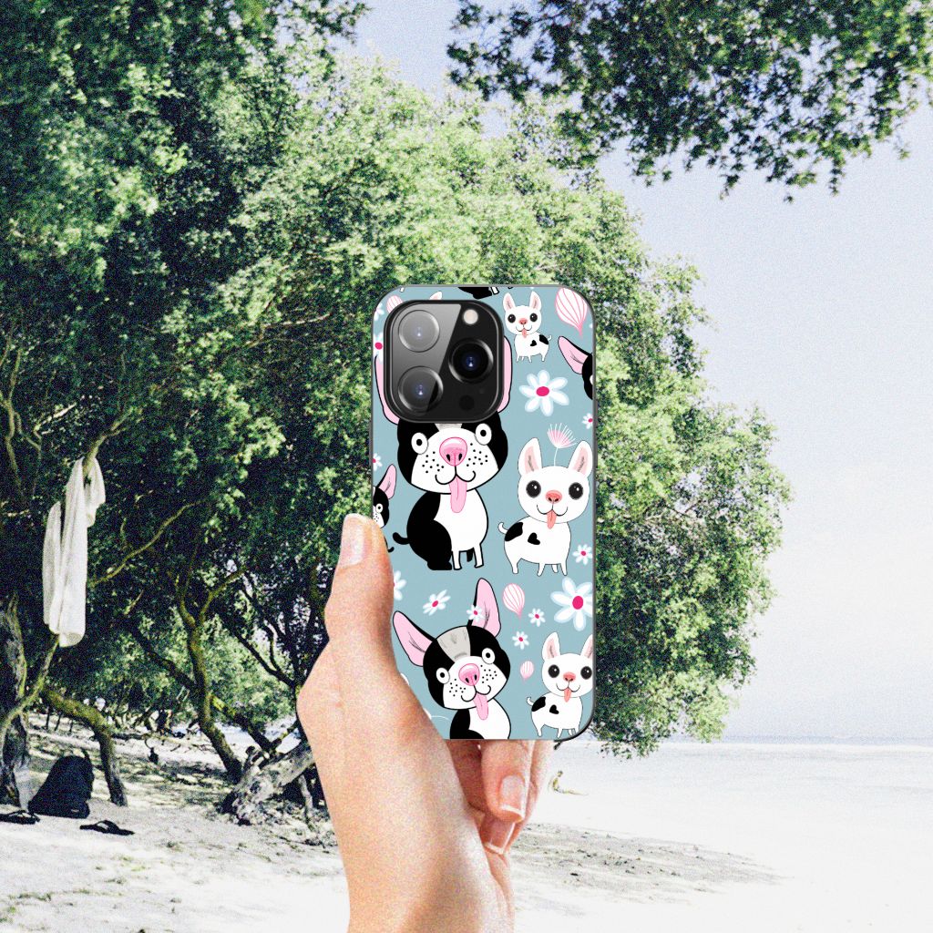 iPhone 14 Pro Dierenprint Telefoonhoesje Hondjes B2C Telecom