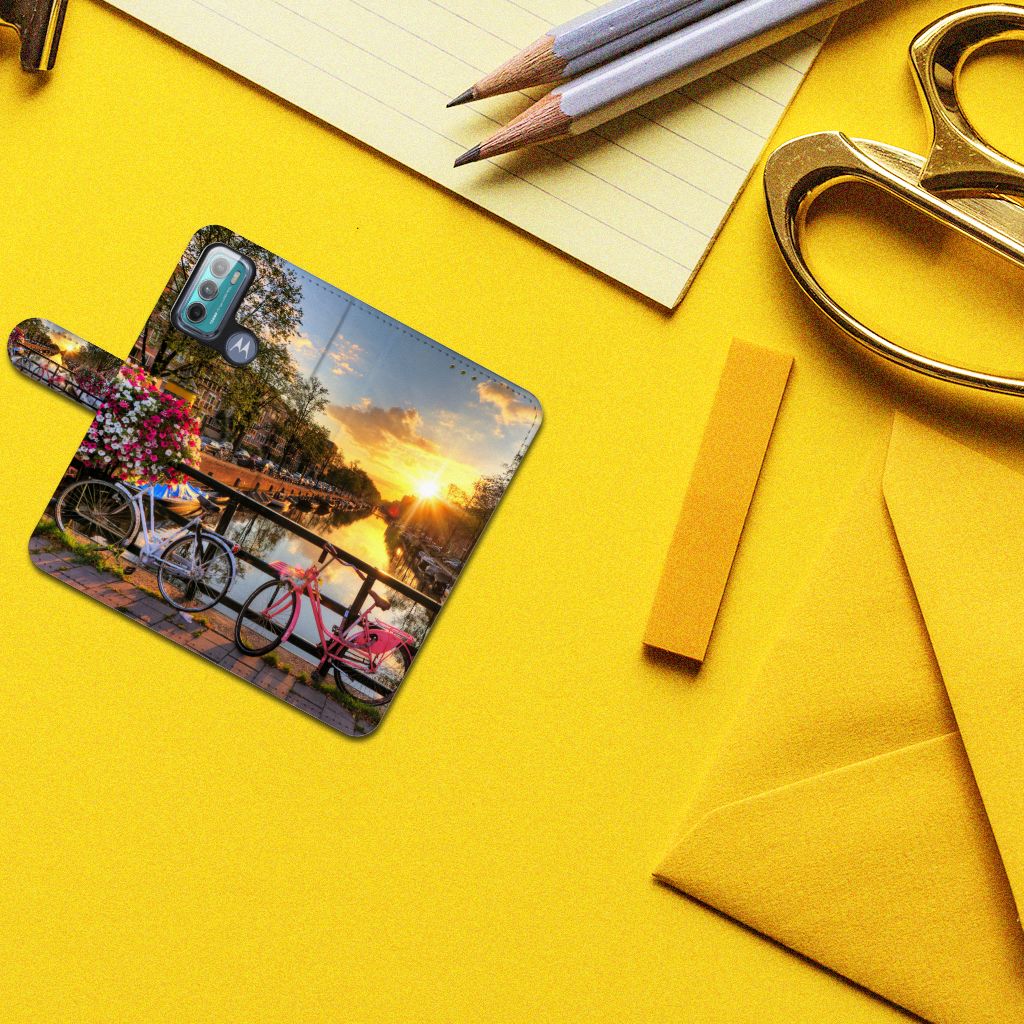 Motorola Moto G60 Flip Cover Amsterdamse Grachten