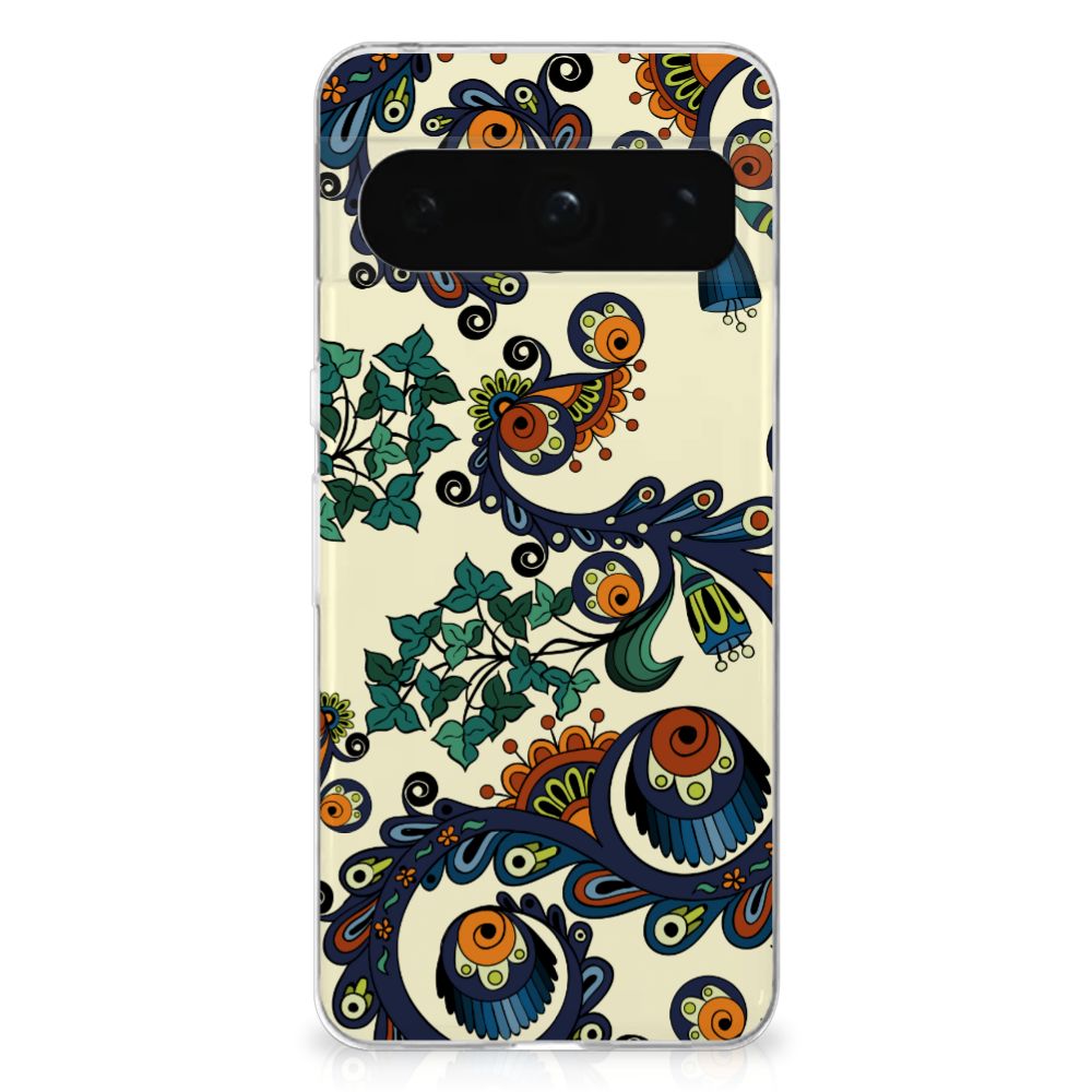 Siliconen Hoesje Google Pixel 8 Pro Barok Flower