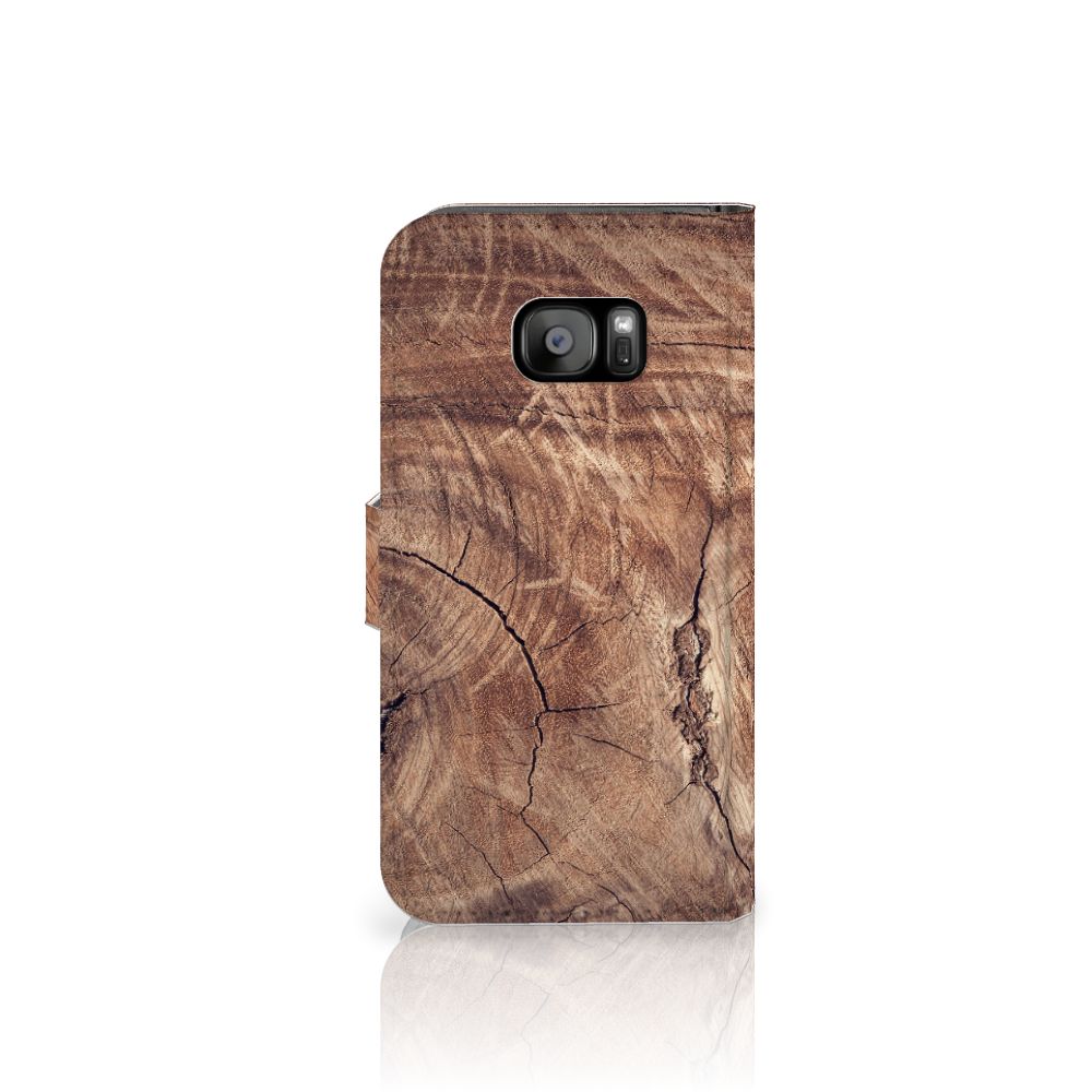 Samsung Galaxy S7 Edge Book Style Case Tree Trunk