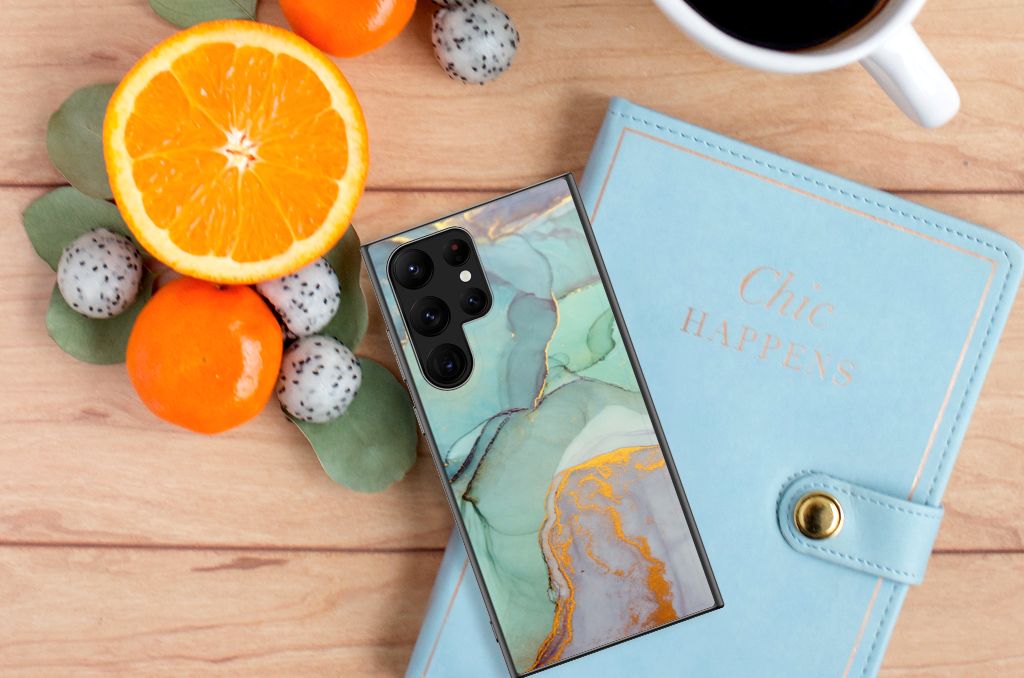 Kleurrijke Telefoonhoesje voor Samsung Galaxy S23 Ultra Watercolor Mix B2C Telecom