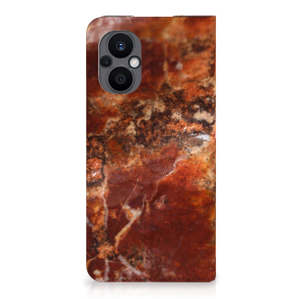OPPO Reno8 Lite Standcase Marmer Bruin - B2C Telecom