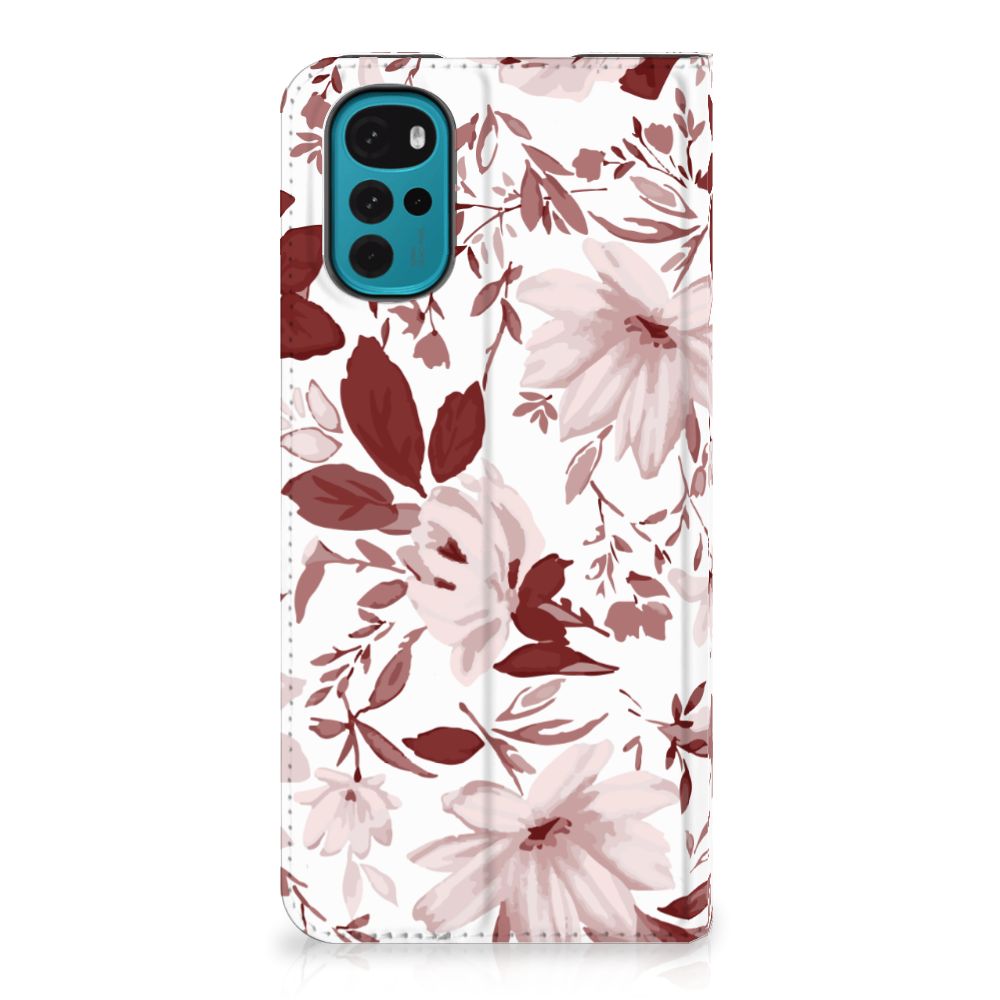 Bookcase Motorola Moto G22 Watercolor Flowers - B2C Telecom