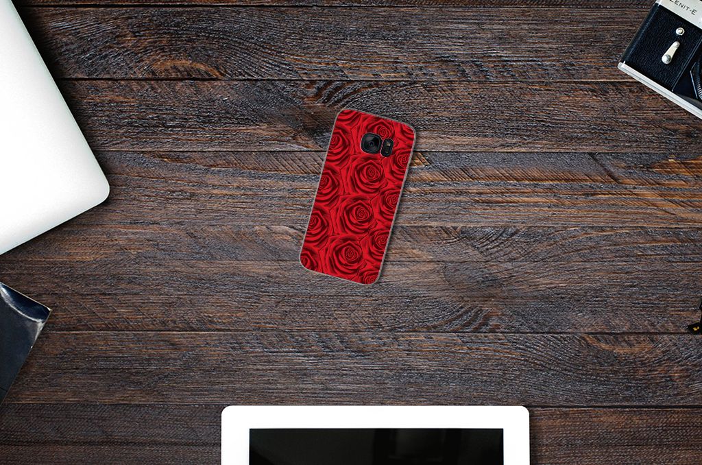 Samsung Galaxy S7 TPU Case Red Roses