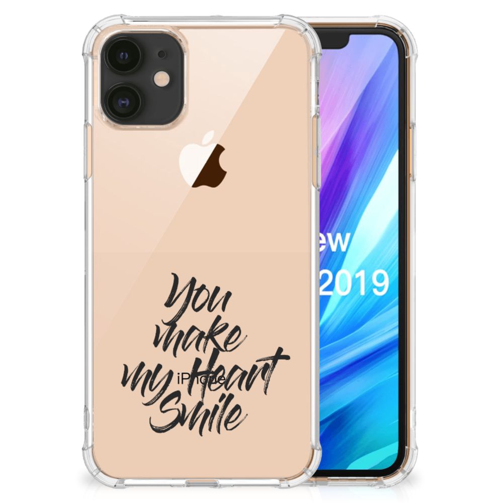 Apple iPhone 11 Telefoonhoesje met tekst Heart Smile