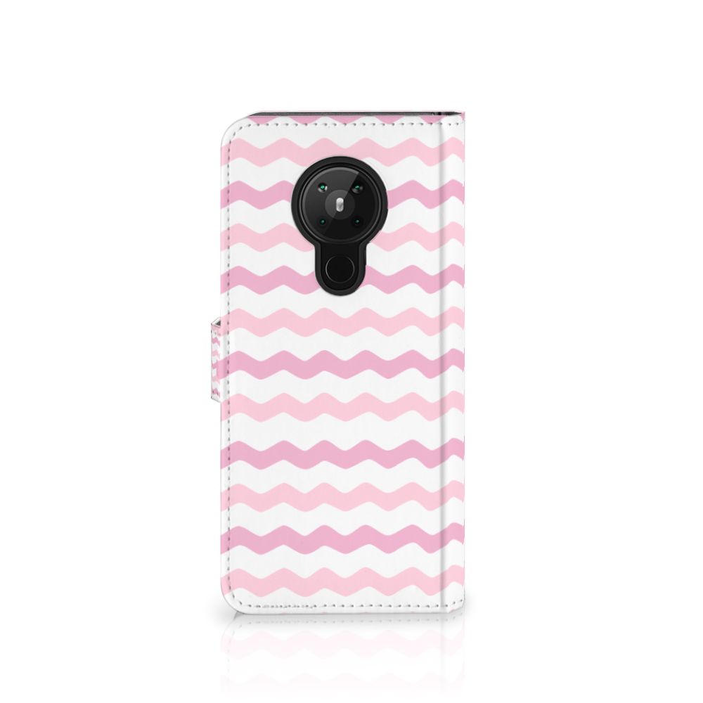 Nokia 5.3 Telefoon Hoesje Waves Roze