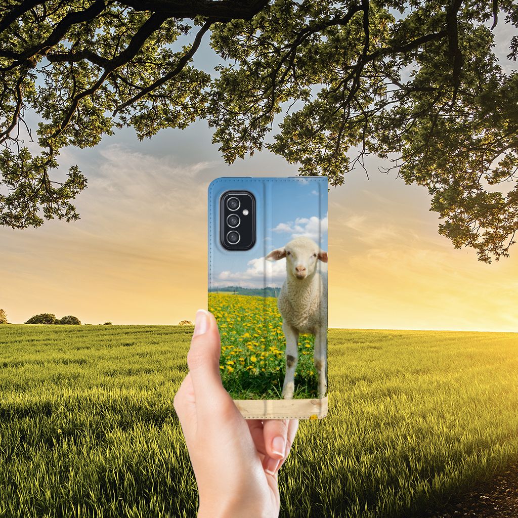 Samsung Galaxy M52 Hoesje maken Schaap en Lammetje - B2C Telecom