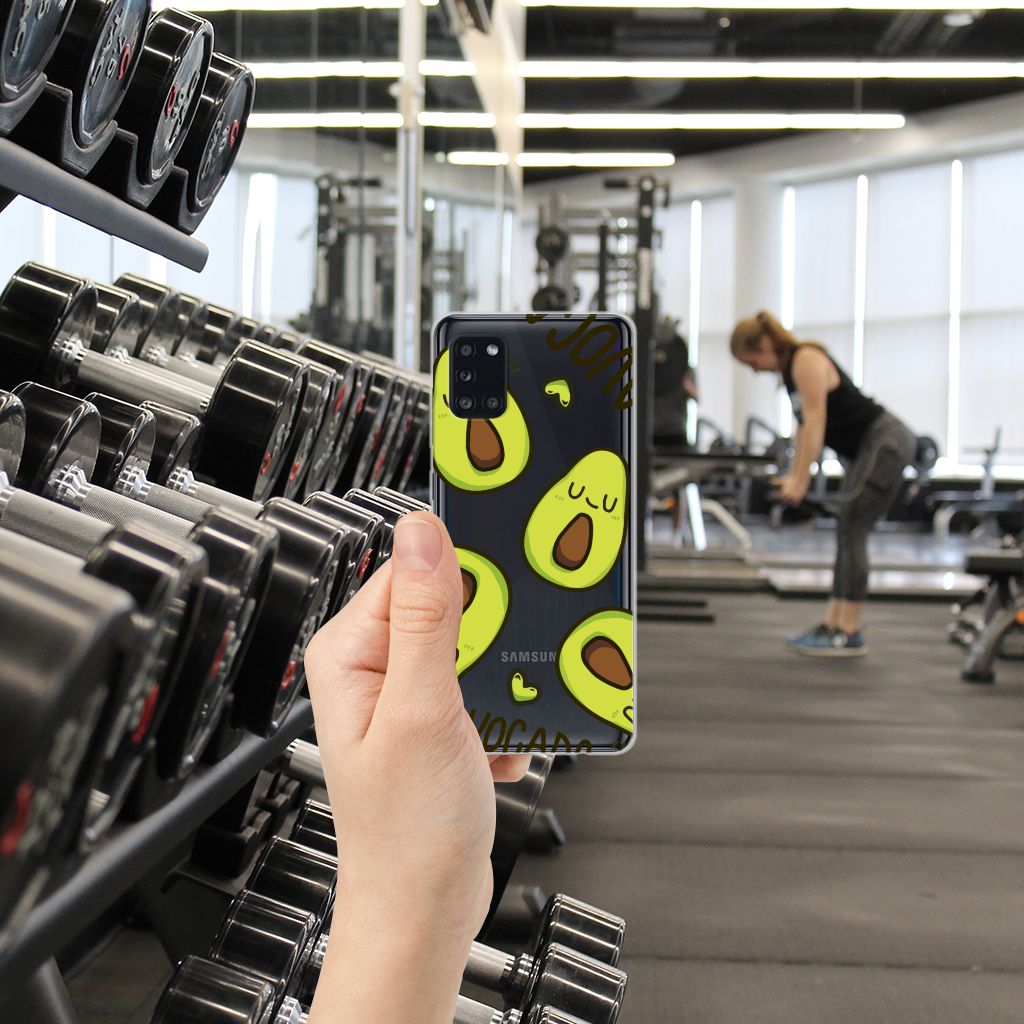 Samsung Galaxy A31 Telefoonhoesje met Naam Avocado Singing B2C Telecom