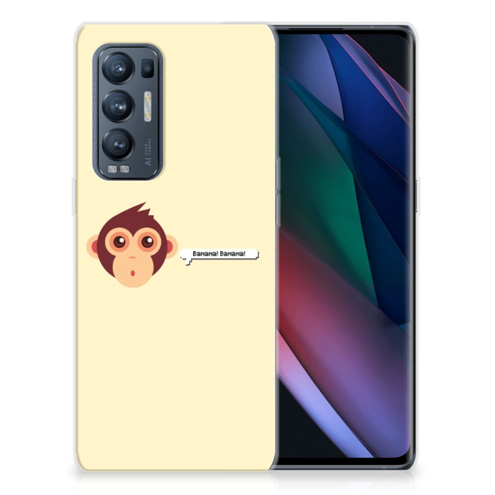 OPPO Find X3 Neo Telefoonhoesje met Naam Monkey B2C Telecom