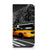 iPhone 15 Pro Max Book Cover New York Taxi with a vibrant yellow taxi against a black and white backdrop.
