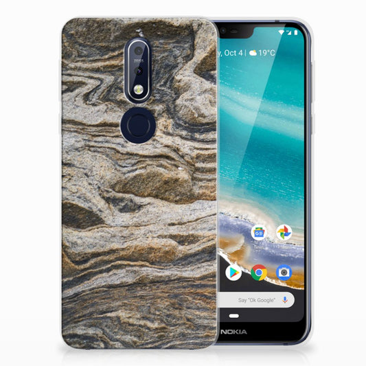 Nokia 7.1 TPU Siliconen Hoesje Steen