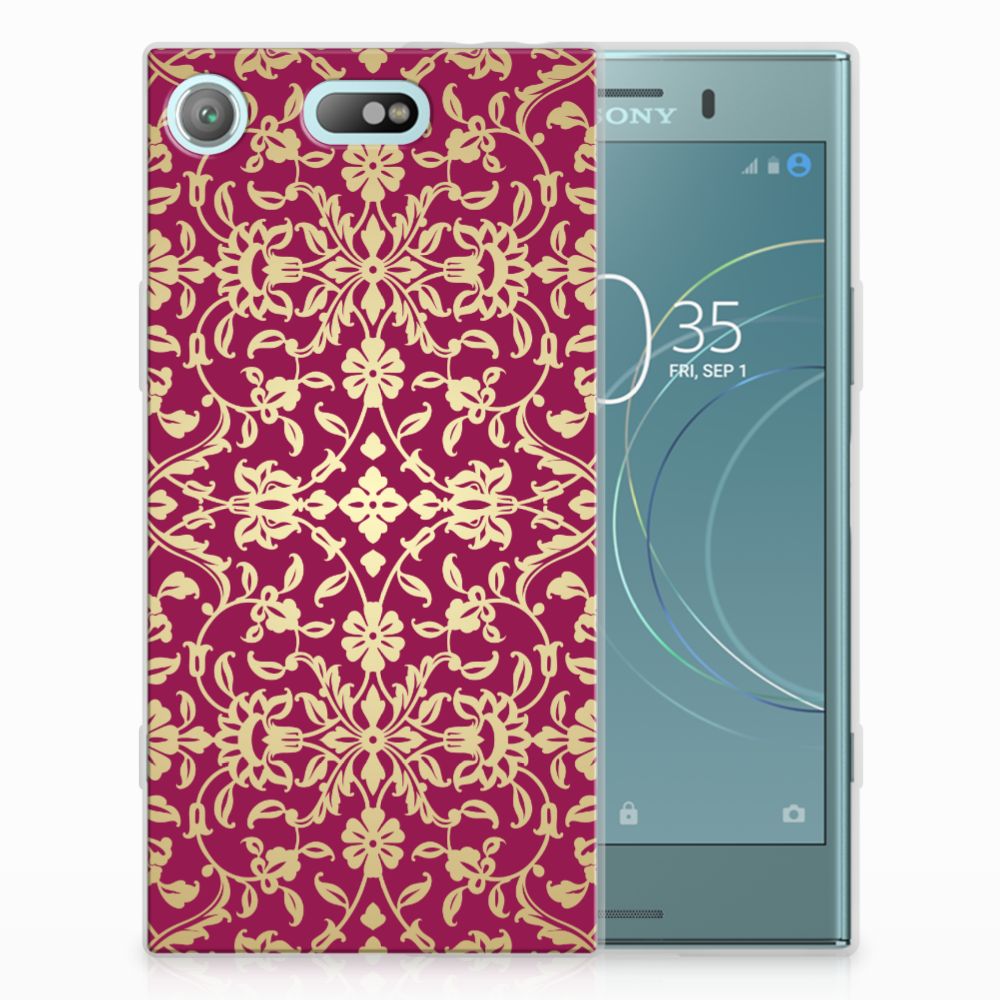 Siliconen Hoesje Sony Xperia XZ1 Compact Barok Pink