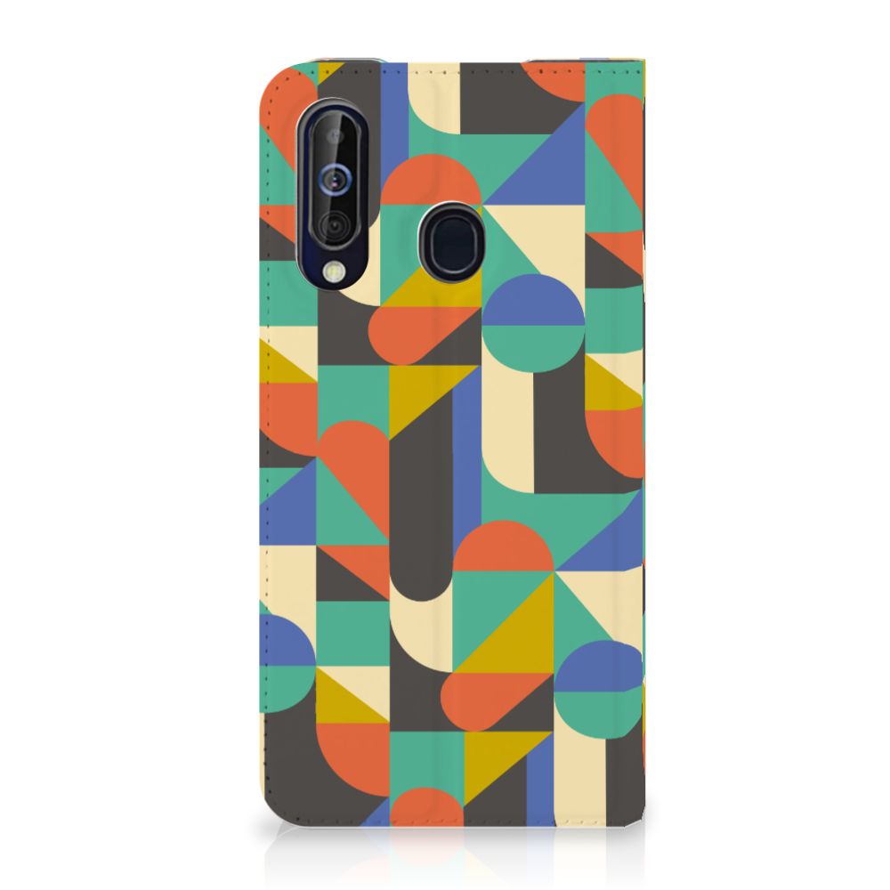 Samsung Galaxy A60 Hoesje met Magneet Funky Retro