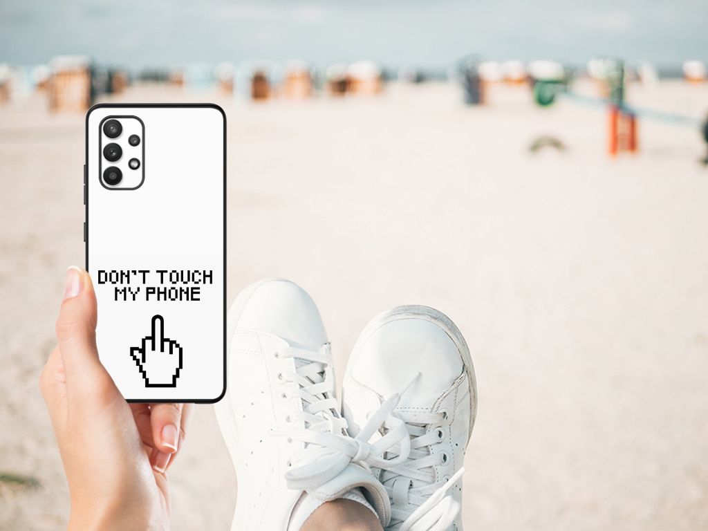 Samsung Galaxy A32 4G | A32 5G Enterprise Editie Telefoon Hoesje Finger Don't Touch My Phone B2C Telecom