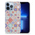 Apple iPhone 13 Pro TPU Siliconen Hoesje Tiles Color met kleurrijk tegelontwerp en flexibele rubberen constructie.