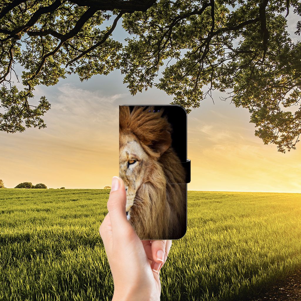 OnePlus Nord CE 2 Telefoonhoesje met Pasjes Leeuw