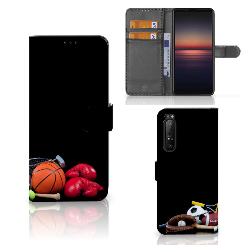 Sony Xperia 1 II Wallet Case met Pasjes Sports