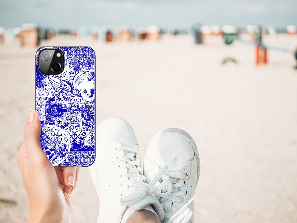 Telefoonhoesje Apple iPhone 13 Angel Skull Blauw B2C Telecom