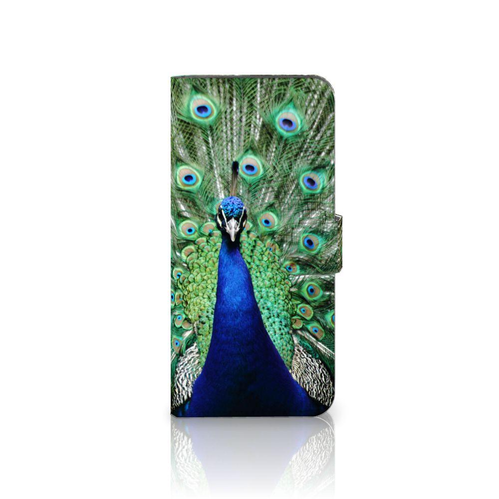 Motorola Edge 20 Lite Telefoonhoesje met Pasjes Pauw