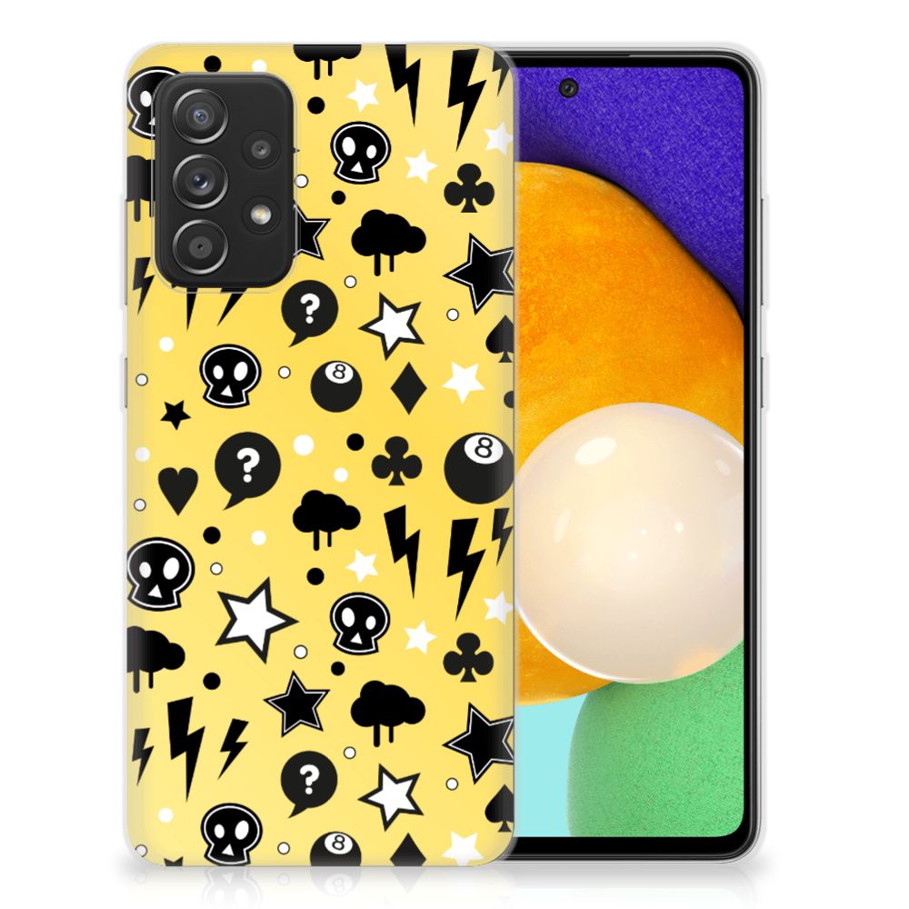 Silicone Back Case Samsung Galaxy A52 (5G/4G) Punk Geel