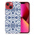 Apple iPhone 13 TPU Case Flower Blue