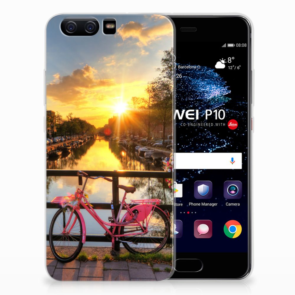 Huawei P10 Siliconen Back Cover Amsterdamse Grachten