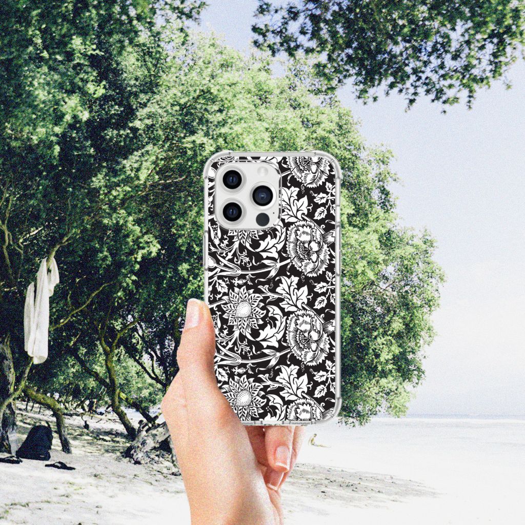 iPhone 13 Pro Max Case Black Flowers - B2C Telecom