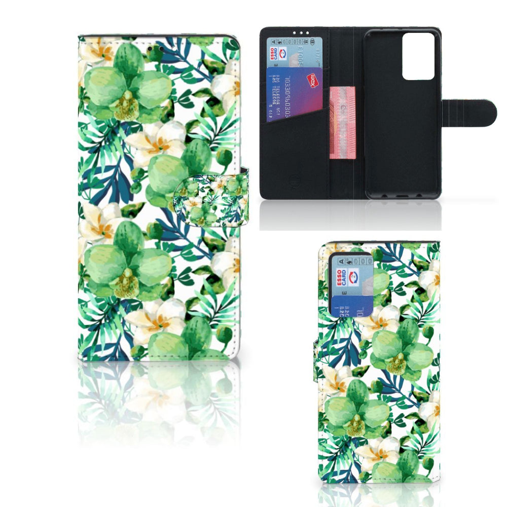 Xiaomi Redmi Note 10 Pro Hoesje Orchidee Groen