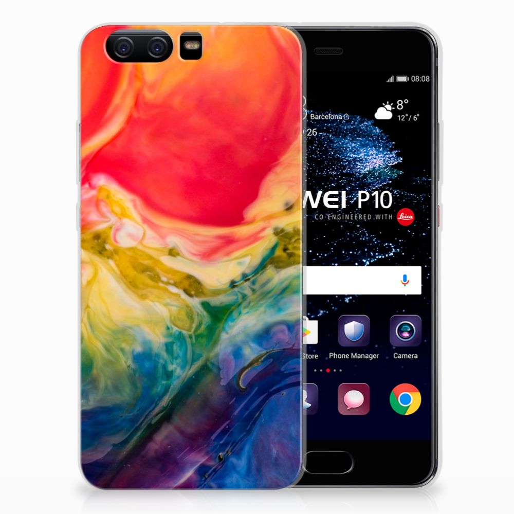 Hoesje maken Huawei P10 Watercolor Dark