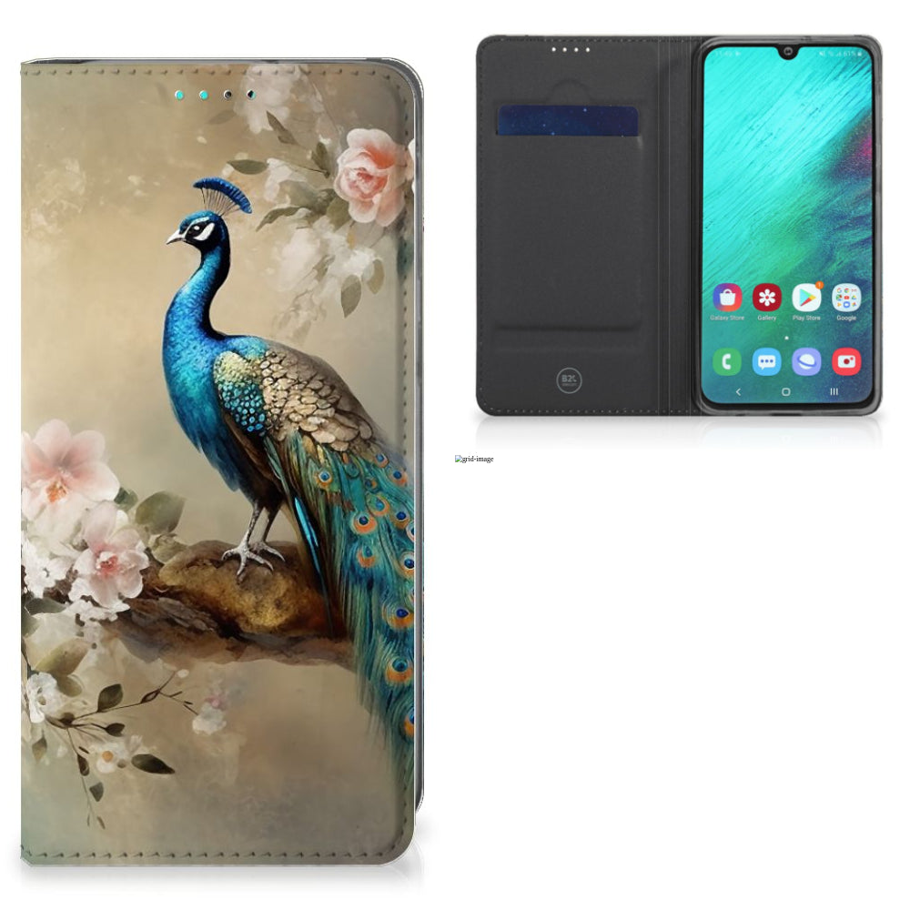 Hoesje maken voor Samsung Galaxy A40 Vintage Pauwen