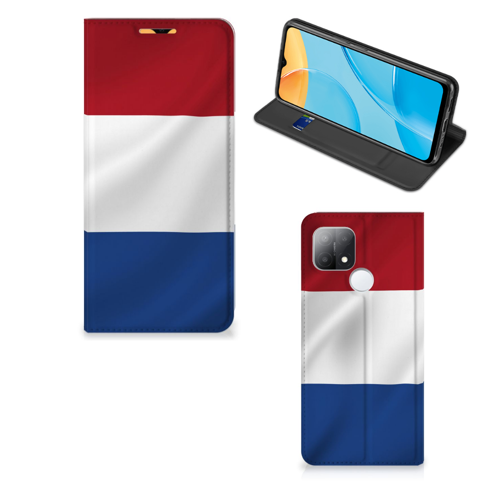 OPPO A15 Standcase Nederlandse Vlag - B2C Telecom