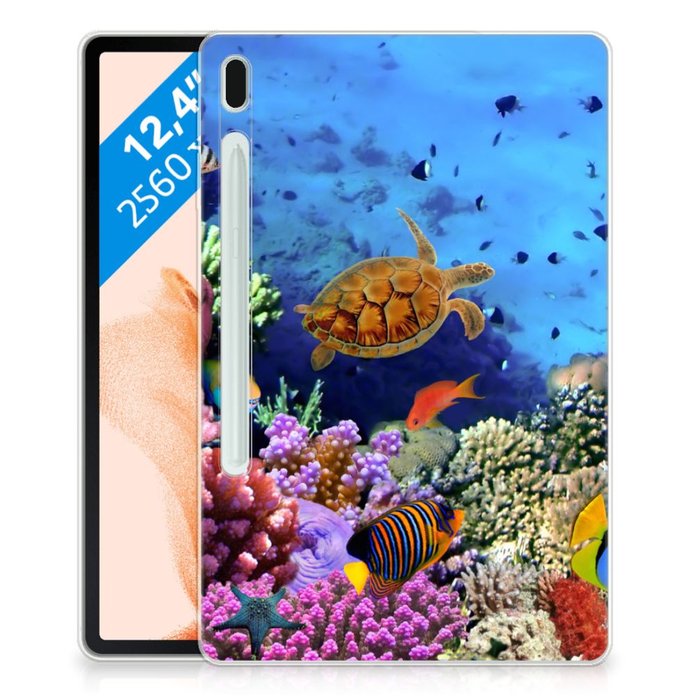 Samsung Galaxy Tab S7FE Back Case Vissen - B2C Telecom